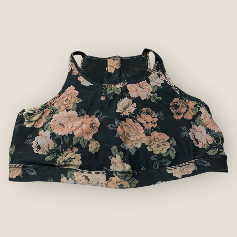 Torrid Floral Black Women's Sports Bra